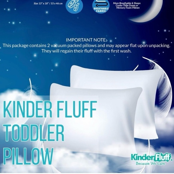 Kinder Fluff Toddler Pillows (NWT) - Picture 9 of 10